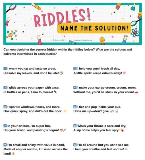 Solutions - Fun with Riddles